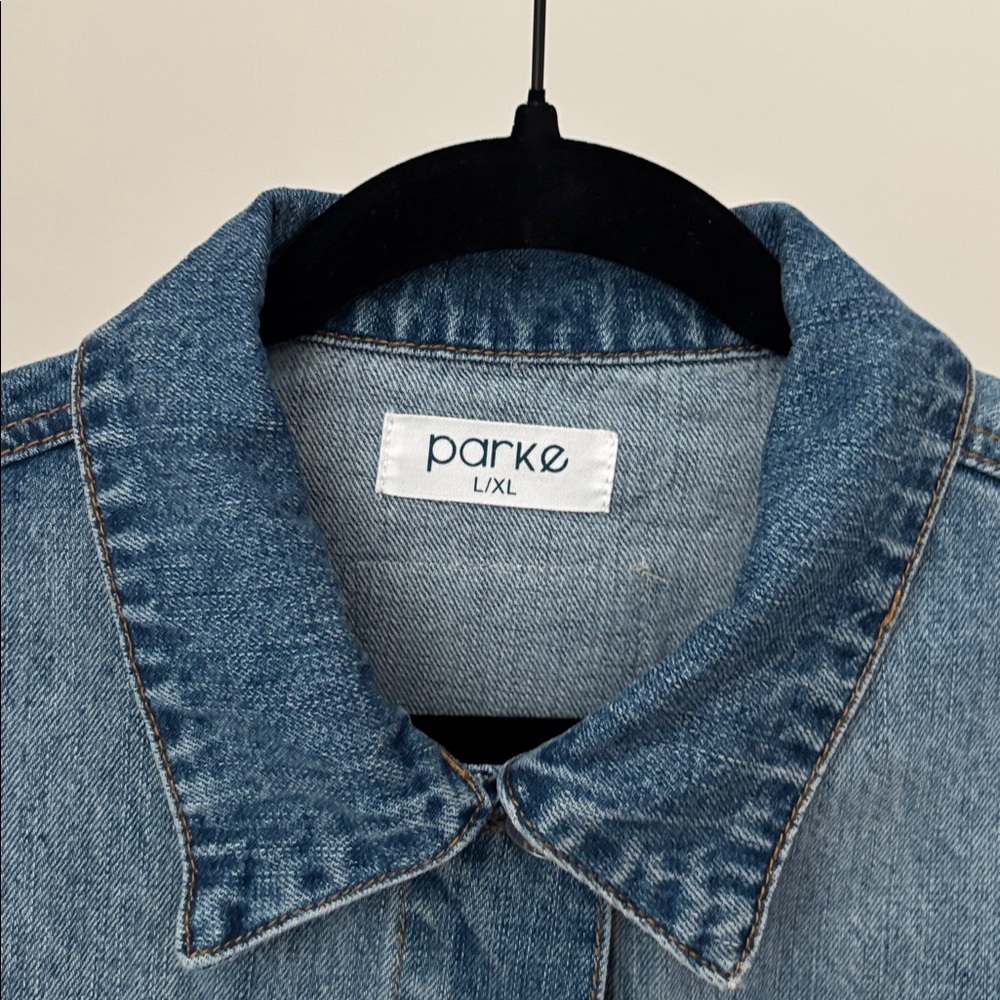 Parke Blue Denim Jean Jacket - Picture 4 of 9